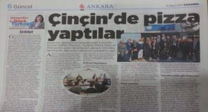 Milliyet Ankara Gazetesi - 18 Mart 2015 - Örnek Atıfbey Ortaokulu