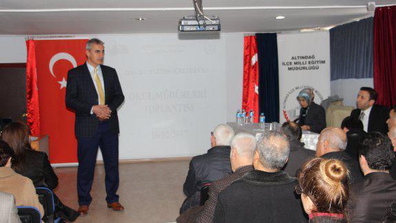 Okul Müdürleri Değerlendirme Toplantısı Ankara Anadolu Lisesinde Gerçekleştirildi