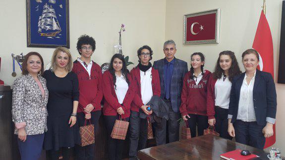 Erasmus Projesi Kapsamında Yunanistana Giden Ankara Lisesi Öğrencileri İlçe Milli Eğitim Müdürümüzü Ziyaret Etti
