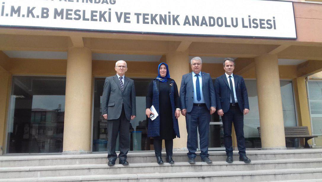 İlçe Milli Eğitim Müdürümüz ve Şube Müdürlerimiz Altındağ İMKB Mesleki ve Teknik Anadolu Lisesi´ni ziyaret ettiler.